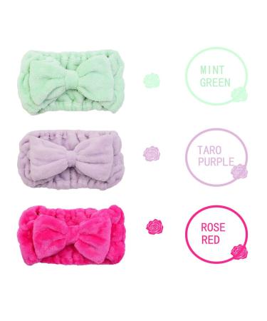 Simnice 8 Pack Microfiber Bowtie Headbands - Wide & Narrow - Adjustable Elastic Hair Band for Girls and Women - Ideal for Spa, Yoga, Sports, Makeup - Set of Facial Makeup Headbands - Buy Online on GoSupps.com
