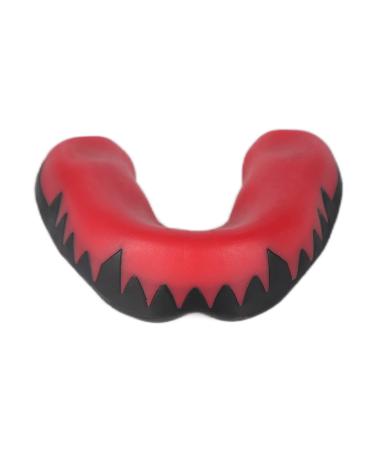 Verdant Touch Athletic Mouthguard Sports Mouth Guard Silicone Athletic Dental Guard for Lacrosse Hockey Boxing Red Black