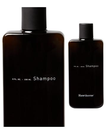 Hawthorne Men's Natural Shampoo. A Plant-Derived Cleanse for your Hair and Scalp with Tea Tree Oil and Peppermint Oil. Invigorating Natural Geranium Leaf Scent. Sulfate Free Paraben Free. 8 fl. oz.