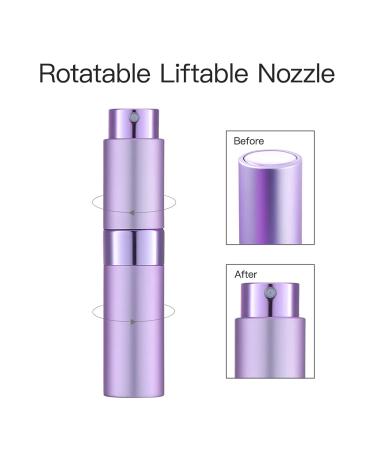 Lisapack 8ML Purple Atomizer Bottle - Refillable Travel Perfume Spray for Cologne - Buy Online on GoSupps.com