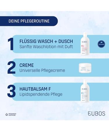 Eubos Washing Emulsion 400ml | Gentle Body Cleanser for Impure Skin | Dermatologically Tested & pH-Skin-Neutral | International Shipping Available - Buy Online on GoSupps.com