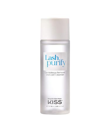 KISS Lash Purify 3-in-1 Eye Makeup Remover & Lash Cleanser - 50 ml (1.69 fl. oz.) | Gentle Formula for False Eyelashes & Sensitive Skin - Buy Online on GoSupps.com