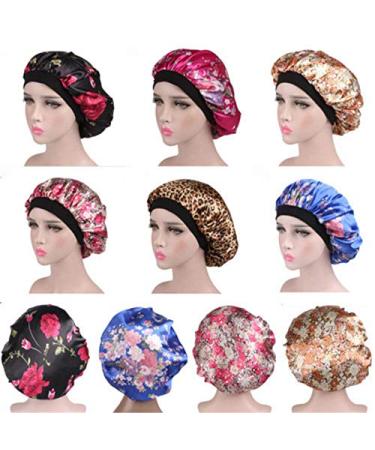 Tvoip Silk Hair Bonnet for Sleeping and Shower - Leopard Print - Buy Online on GoSupps.com