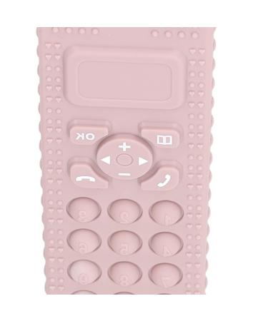 Portable Baby Teething Toy - Remote Control Shaped Massage - Pink - Travel Friendly - Buy Online on GoSupps.com