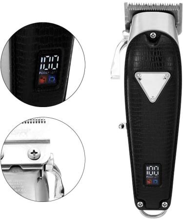 Hair Clippers for Men - High Power Vintage Barber Clippers with LCD Display & Leather Body | Perfect for Salon Use - Buy Online on GoSupps.com