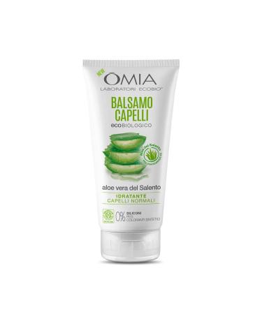 Omia Balsamo Capelli Eco Bio con Aloe Vera del Salento Per Capelli Normali Idratante ed Equilibrante Flacone da 180 ml