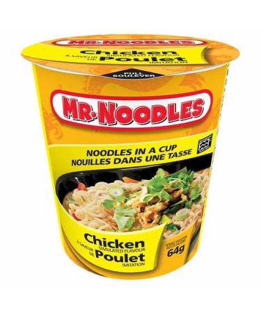 MR. NOODLES Cup Chicken 64g x 12 Chicken 768 g (Pack of 1)