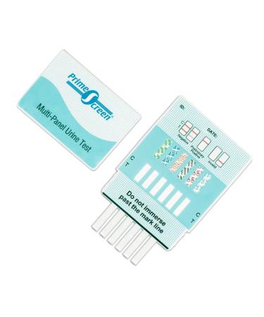 Prime Screen 5 Pack 6 Panel Urine Home Test Kit (THC BZO MET OPI AMP COC)- WDOA-264