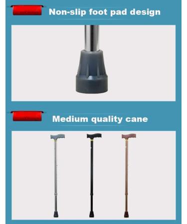 Canes Walking Stick Crutch for Elderly Seniors Telescopic Walking Cane Height Adjustable Lightweight Aluminum Walking Aid for Men Women with Handle - Buy Online on GoSupps.com