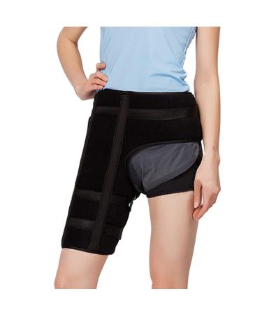 Groin Support - Men Women Thigh Support Adjustable Hip Injury Stabilizer Recovery Brace Strap for Hip Groin Quad Hamstring
