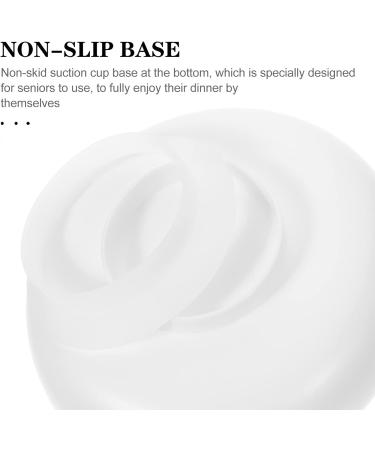 Large Scoop Plate Eating Aid with Suction Base for Elderly and Disabled and Users with Limited Dexterity - Buy Online on GoSupps.com