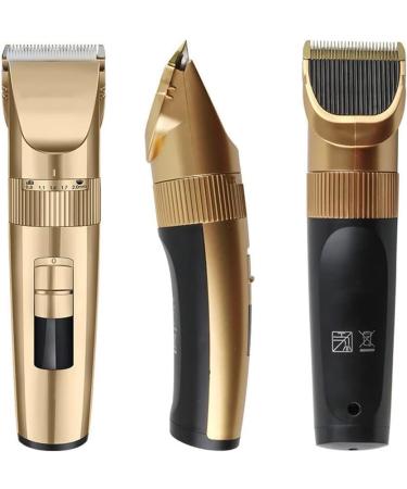 Professional Cordless Hair Trimming Clippers for Men & Children | Rechargeable Grooming Kit with LED Display - Gold - Buy Online on GoSupps.com