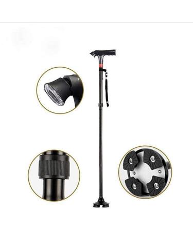Canes Outdoor Aluminum Four Legged Crutches with Alarm Four Folding Cane Selfless dedication - Buy Online on GoSupps.com