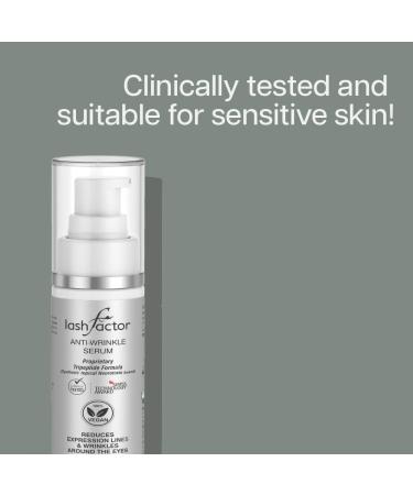 Lashfactor Anti Wrinkle Serum (15g) - Reduces Wrinkles and Fine Lines with Intense Hydration Glow Boosting Facial Anti-Ageing Serum 100% Vegan - Buy Online on GoSupps.com