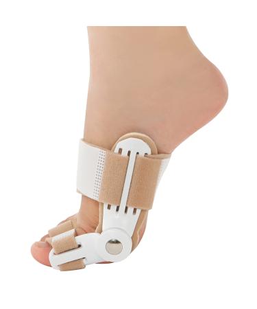 2 Pack Pedic Toe Straightener Corrector Adjustable Skin-friendly Fabric for Men and Women Hallux Valgus