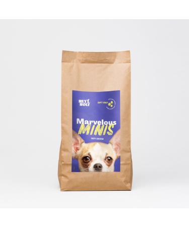 HEY HOLY Premium Wet Food for Mini - 18 x 400g Adult Dog Food - With Chicken - High Tolerance Based on Natural Ingredients