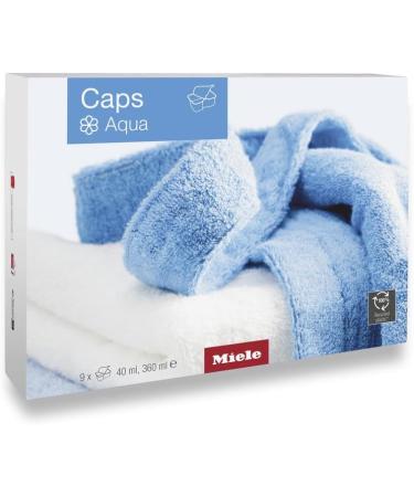 Miele 11698240 Aqua Caps Fabric Conditioner Capsules for Soft Freshly-Scented Laundry Compatible with All Miele Washing Machines Pack of 9 Aqua 9-pack - Buy Online on GoSupps.com