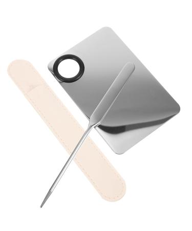 5 Sets Liquid Foundation Palette & Stainless Steel Spatula - Premium Makeup Mixing Tools for Flawless Application - Buy Online on GoSupps.com