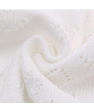 Famuka Baby Cardigan Jacket | Unisex Soft Knitted Sweater 12 Months - White - Buy Online on GoSupps.com