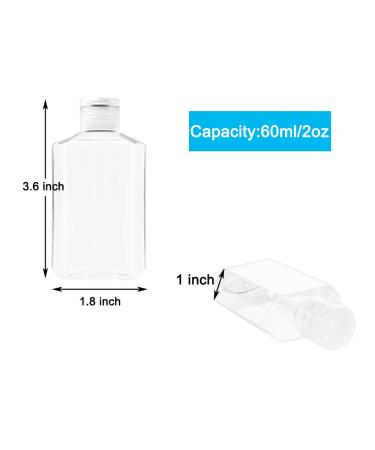30 Pack 2 Oz Clear Refillable Flip-Top Bottles - Travel Size Containers for Outdoor Camping and Business Trips - Buy Online on GoSupps.com