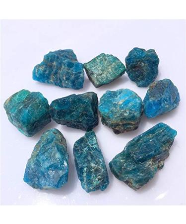 10pcs Natural Raw Blue Apatite Stone Stone Specimen Rough Stones Crystal Stone Raw Original Stone Home Goods