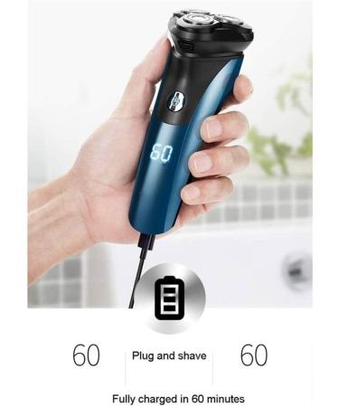 Electric Shaver for Men - 3 Blade Multifunction Razor with LED Display Fast Charge Portable & Water Wash - Perfect for Daily Use & Travel - Buy Online on GoSupps.com