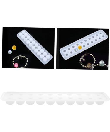 Operitacx Sphere Pendant Craft Earring Bracelet Ball Round for and Making Mold Beads Molds DIY Silica Bead Transparent 23x6x2cm - Buy Online on GoSupps.com