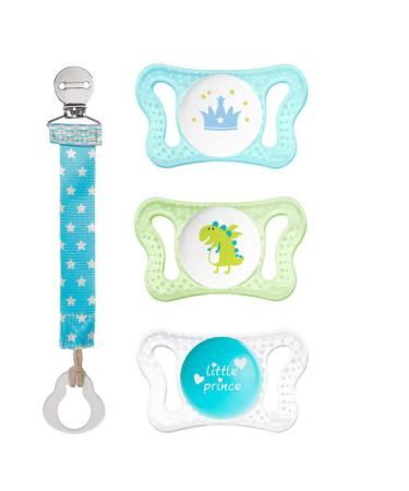 Chicco pacifier Micro 3-pack perfect for premature and newborn babies lightweight with mini teat including box & pacifier strap