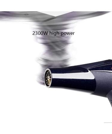 Hair Dryer 2300W Ionic Professional Blow Dryer with Air Nozzle 2 Speed 3 Heat Settings and Cool Shot Button Low Noise Hairdryer Powerful AC Motor Fast Drying Black for Home and Salon Small Gift - Buy Online on GoSupps.com