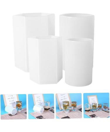 FRCOLOR 4pcs Silicone Candle Molds - Hexagon DIY Epoxy Molds for Wax & Jewelry Casting - Perfect for Aroma Candles & Crafts - Buy Online on GoSupps.com
