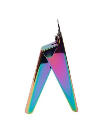 HCHGJKN Nail Clippers Thickened Electroplated Stainless Steel Nail Scissors U-shaped Nail Clippers False Nail Trimming Tools(Color)