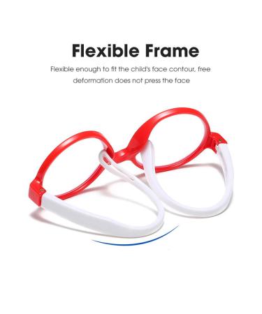 Children's Silicone Frame Glasses | Anti-Blue Light Radiation Resistant Computer Glasses for Kids | Light Black - Buy Online on GoSupps.com
