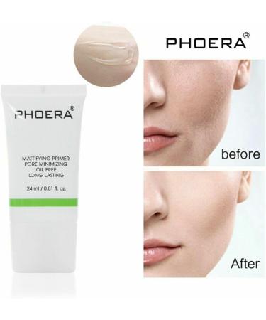 PHOERA Primer Matte Finish Face Makeup Pore filler Primer Foundation Base Oil Control Full Coverage Make Up Base Concealer Long Lasting Flawless Pores Minimiser Liquid Moisturizing (24ml.) 24 ml (Pack of 1) - Buy Online on GoSupps.com