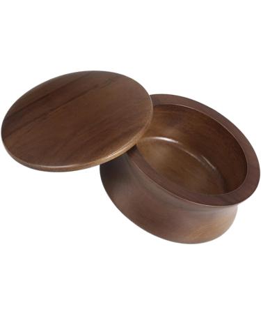 Minkissy 3-Piece Men's Shaving Set: Foam Cream Brush & Wooden Bowl - Premium Bamboo Shaving Soap & Shell with Lid - Buy Online on GoSupps.com