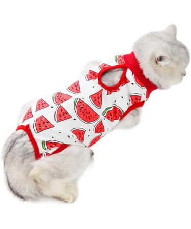 Lxwsin Cat Recovery Suit - Breathable Cotton Anti-Licking Pet Protection Clothing for Cats | Ideal for Abdominal Wounds & Weaning (M L) - Buy Online on GoSupps.com