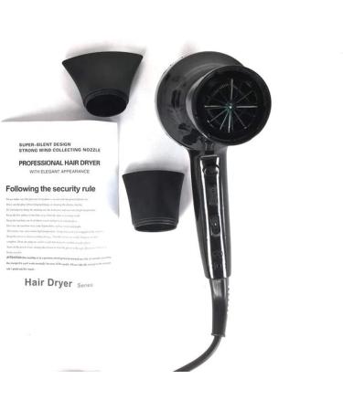 JYYBN Hair Dryer Powerful 1900W Professional Hairdryer Negative Ionic Technology with Air Nozzle 3 Heat 2 Speed Cool Shot Setting Powerful AC Motor Fast Drying Blow Dryers for Home and Salon Men and W - Buy Online on GoSupps.com