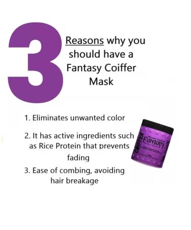 Buy Fantasy Violet Mousse Toning Hair Mask 500g | International Shipping | Coiffer Hair Care - Buy Online on GoSupps.com