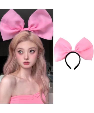 TQUXNGA Elegant wknot Hairband Delicate Decoration Hairpin Oversized w Knot Headband Ornament Headwear for Women and Girls Pink - Buy Online on GoSupps.com