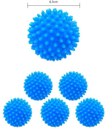 Pack of 8 Dryer Balls Dryer Balls for Tumble Dryers Balls for Fluffy Laundry Hedgehog Ball Reusable Dryer Balls (Blue) - Buy Online on GoSupps.com