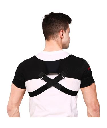 Limtula Shoulder Support Belt Shoulder Protection Posture Support For Hunchback Correction Comfortable Double-Sided Protective Belt Shoulder Strap