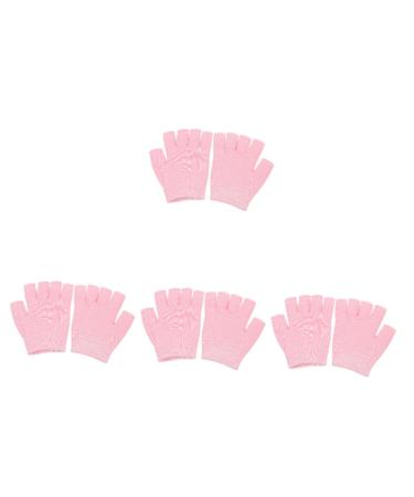 FRCOLOR 4 Pairs Gel Moisturizing Gloves Winter Warm Gloves Mens Fingerless Gloves Cotton Gloves for Dry Hands Gloves for Women Bedtime Spa Gloves Repair Moisturizing Lotion Dipping Man