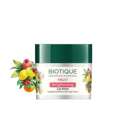 Fruit Whitening/Brightening Lip Balm | Hydrated and Nourishing Lips| Visibly Lighter Lips | Evens Out Lip Tone | De-pigmentation Balm |100% Botanical Extracts| All Skin Types | 12G