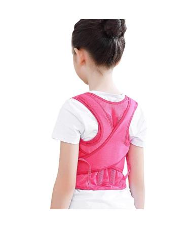 Back Posture Corrector Therapy Corset Spine Support Belt Lumbar Back Posture Correction Bandage for Men Women Adult Children (Color : Pink) Handmade Full moon lofty ambition