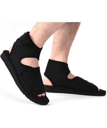 NVBHOF Diabetic Shoes for Men - Extra Wide Orthopedic Comfort Boots for Swollen Feet, Edema, Arthritis - Size 11 Black - Buy Online on GoSupps.com