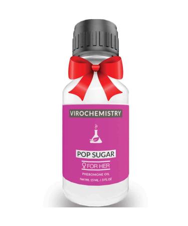 Pheromones For Women (Pop Sugar) - Elegant Ultra Strength Organic Fragrance Body Perfume Oil 15mL Concentrate Human Grade Pheromones to Attract Men