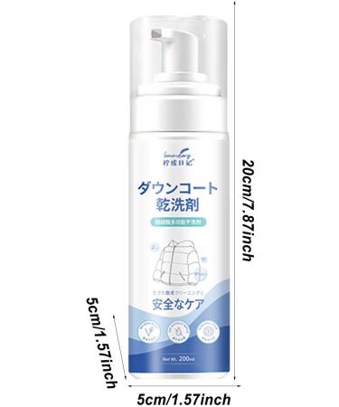 Down Wear Detergent 200ml Dry Wash Spray for Clothing Down Jacket Cleaner Spray Heavy Oil Stain Cleaner Convenience Down Jacket Wash-Free Spray Stain Remover for Clothes Laundry Dry Foam Cleaner*1 - Buy Online on GoSupps.com