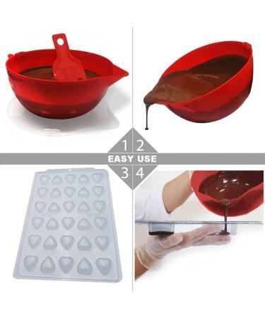 BWB SP 25 Semi-professional Heart Shaped Mold Smooth Small Truffles and Chocolates for Hot Chocolate Simple Shape 30 Cavities 10 g Clear PET Plastic Tridimensional Accessories and Utensils - Buy Online on GoSupps.com