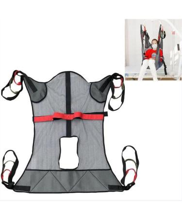 Transfer Nursing Sling Lifter Transfer Strap Full Body Lifter Toilet Sling Split Leg Stretcher for Elderly and Disabled People