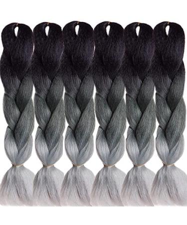 LDMY Jumbo Braiding Hair Extensions- 24Inch Jumbo Braids Synthetic Hair for African Women 614