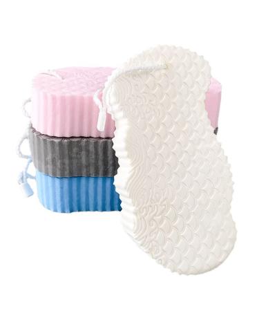 BELLIFFY 4pcs Bath Sponge Body Scrubber Exfoliator Bath Sponge for Kids Baby Bath Brush Bath Accessory Spa Exfoliating Sponge Infant Bath Sponge Shower Tool Household Body Scrubber PVA Soft